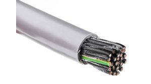 Flerkärnig kabel, YY Oskärmad, PVC, 25x 0.75mm², 50m, Grå